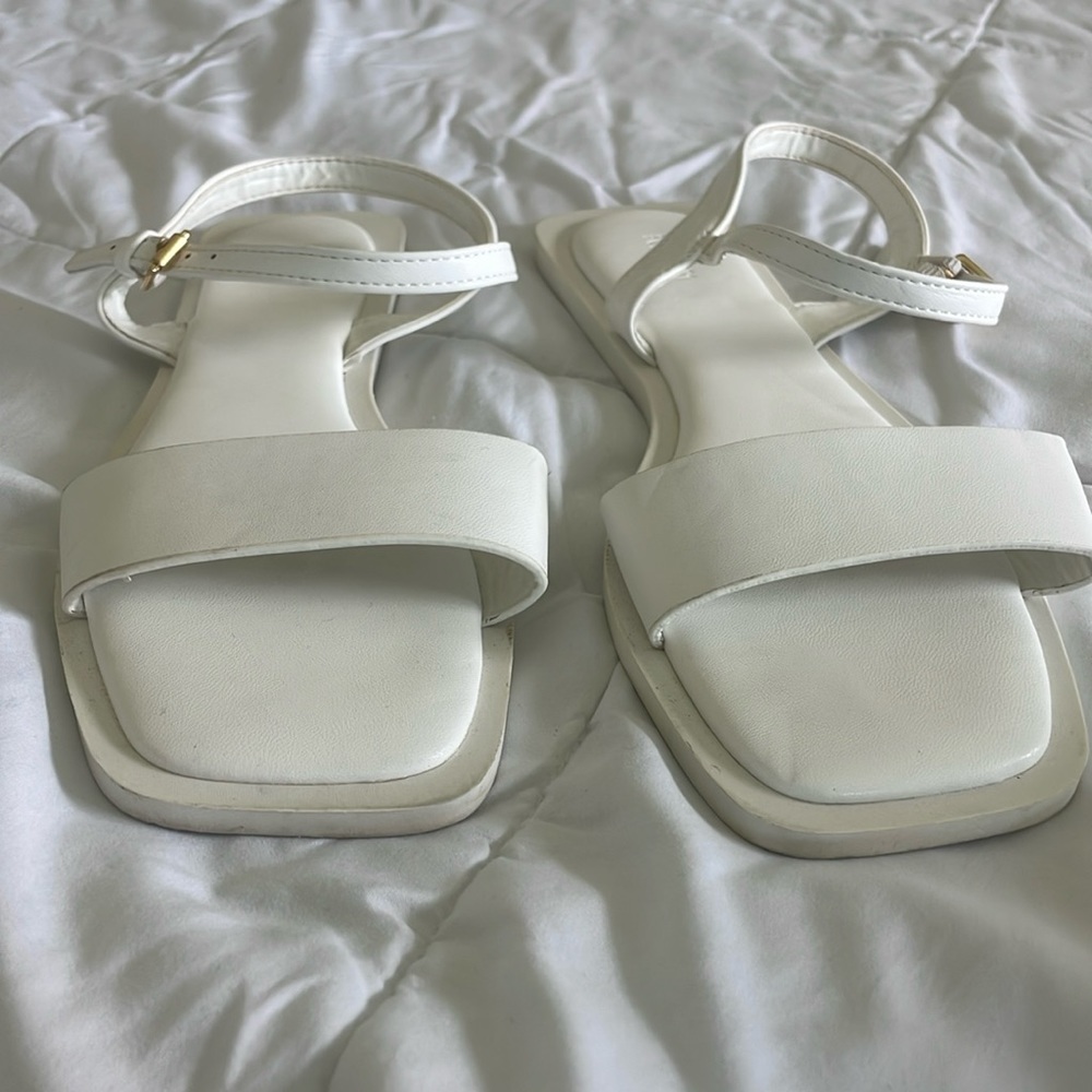 White sandals casual